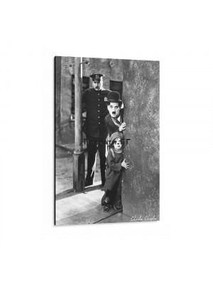 Charlie Chaplin in “The Kid” - tablou pe pânză