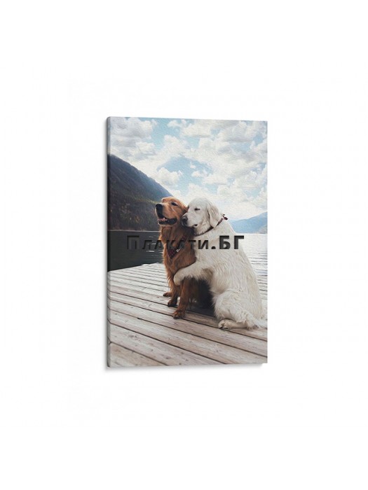 Labrador Love (canvas print)
