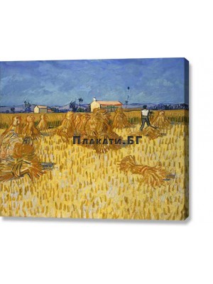 Ван Гог - Жътва в Прованс 1888 (пано от канава)