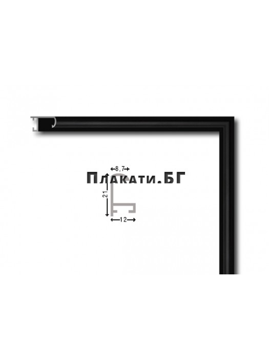 Custom size painting/poster frame - “Black Aluminium”