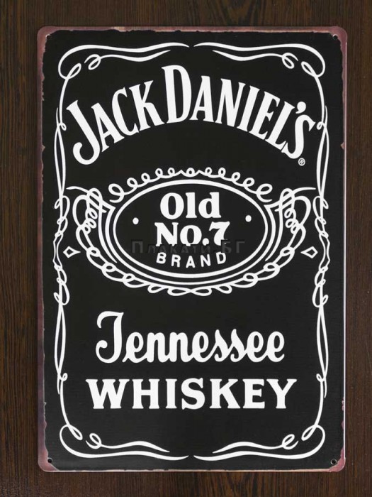 Jack Daniels (Label) - tin sign 20x30cm