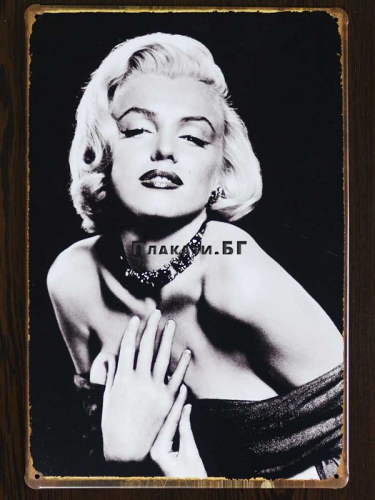 Marilyn Monroe (Photo Portrait)  - tin sign 20x30cm