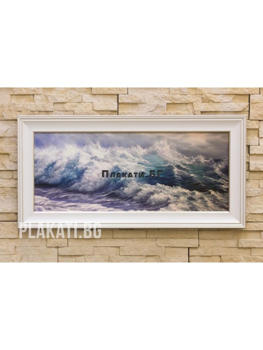 Poptomov - Seascape-6025-002 (canvas print 60x25cm reproduction)