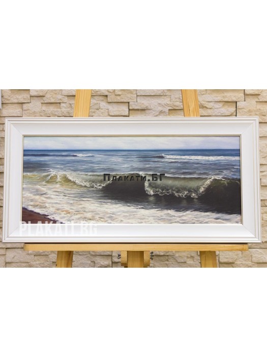 Poptomov - Seascape-6025-003 (canvas print 60x25cm reproduction)