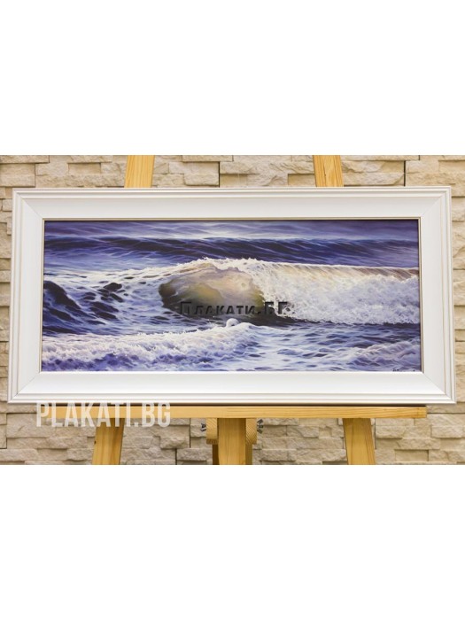 Poptomov - Seascape-6025-011 (canvas print 60x25cm reproduction)