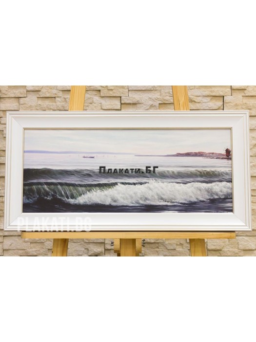 Poptomov - Seascape-6025-014 (canvas print 60x25cm reproduction)