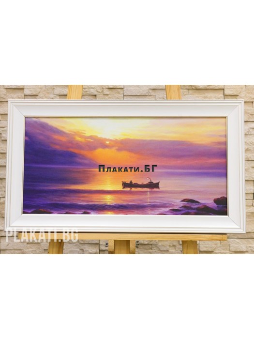 Poptomov - Seascape-6030-001 (canvas print 60x30cm reproduction)