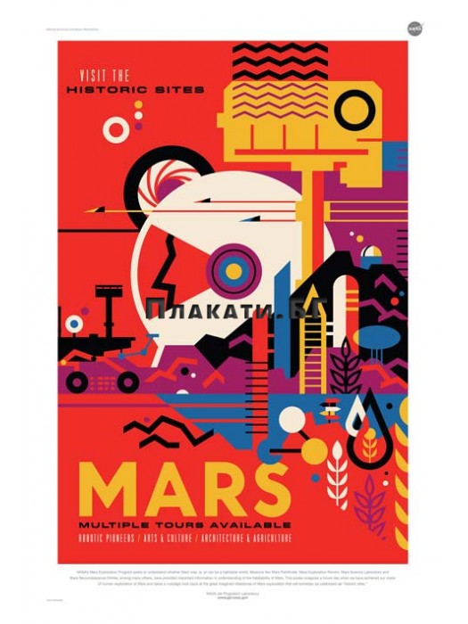 NASA - Mars Tours Travel Poster - Nasa 20 Years of Exoplanets