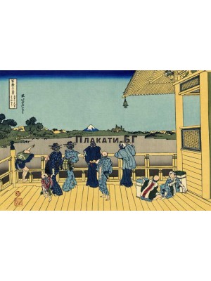 Кацушика Хокусай - Sazai hall - Temple of Five Hundred Rakan