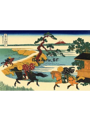 Кацушика Хокусай - Barrier Town on the Sumida River