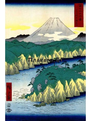 Утагава Хирошиге - Lake at Hakone