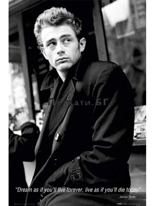 James Dean - Dream - black & white movie poster 61x91,5cm