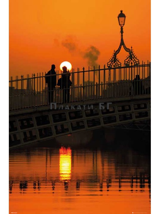 Дъблин - Halfpenny Bridge -  плакат (постер)