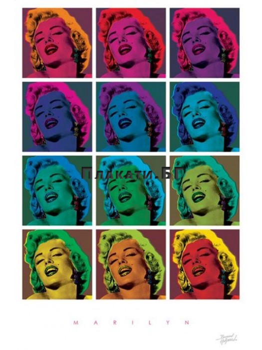 Мерилин Монро (Pop Art Squares) - Bernard of Hollywood
