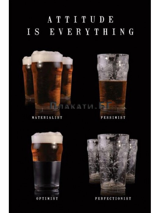 Attitude is everything - motivational poster