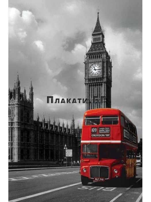 Лондон - Червен Автобус - плакат (постер)