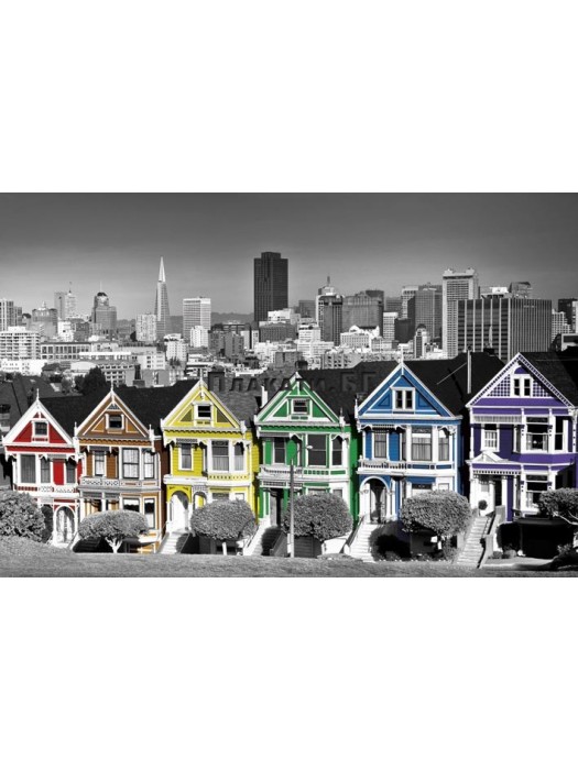 San Francisco - Rainbow Row poster