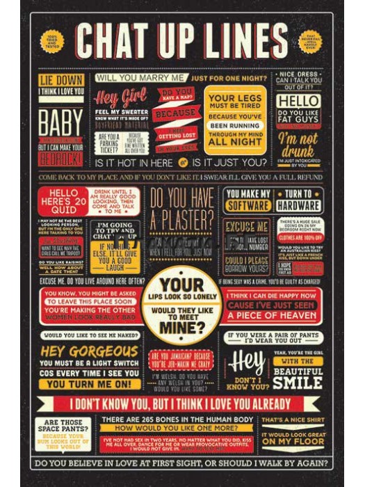 Chat Up Lines - poster 61x91,5 cm