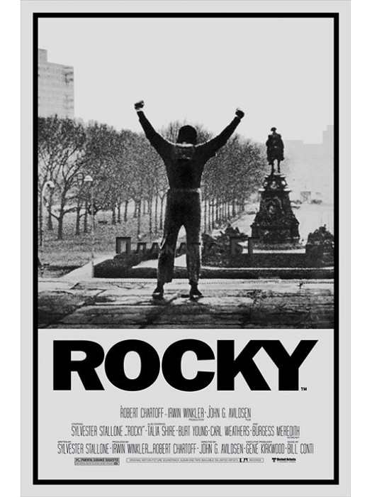 Rocky 1 - Black & White movie poster