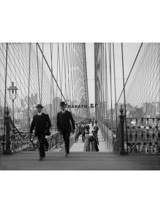 New York - BROOKLYN BRIDGE - photo poster 40x50cm