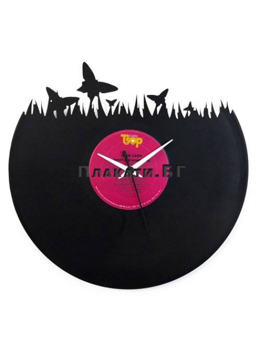 Vinyl Clock - Butterfly