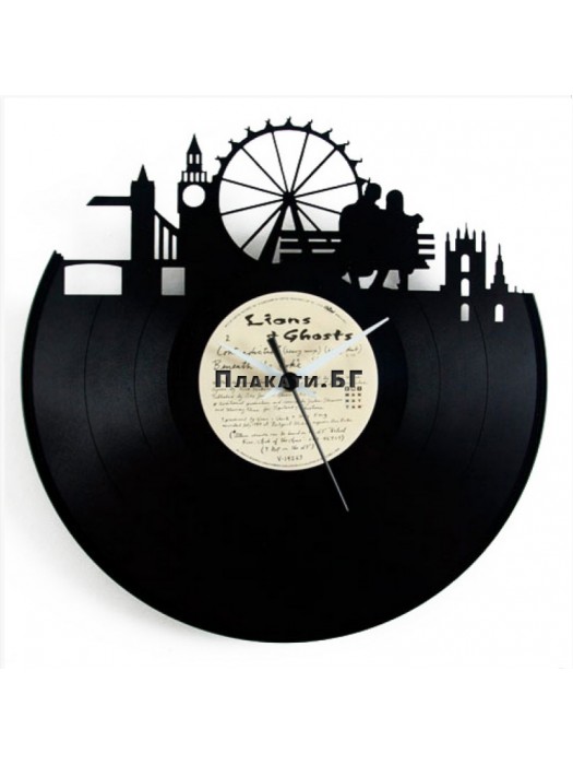 Vinyl Clock - London